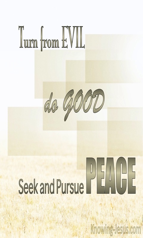 1 Peter 3:11 Turn From Evil And Do Good (beige)